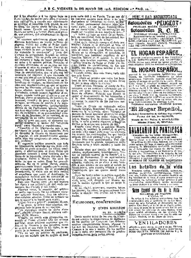 ABC MADRID 30-05-1913 página 10