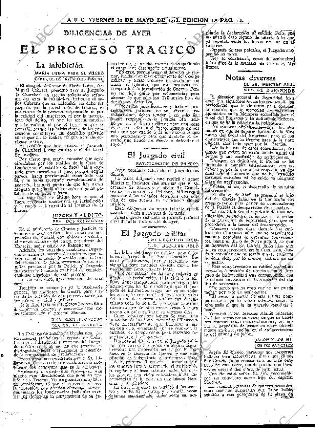 ABC MADRID 30-05-1913 página 13