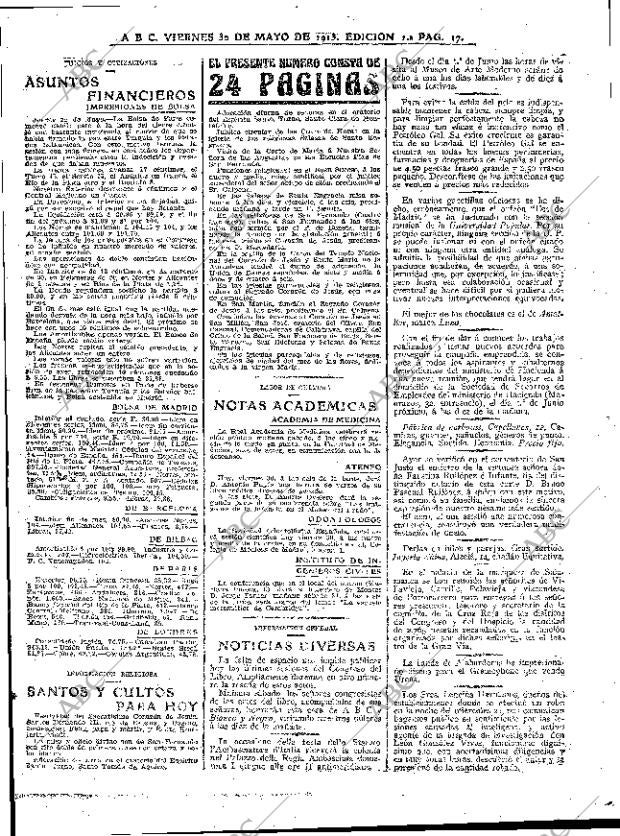 ABC MADRID 30-05-1913 página 17