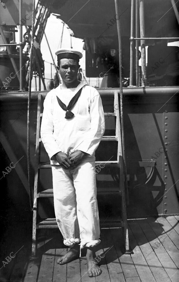 El marinero Del "Concha", Ángel Barroso, que Fue hecho Prisionero, Habiendo Sido...