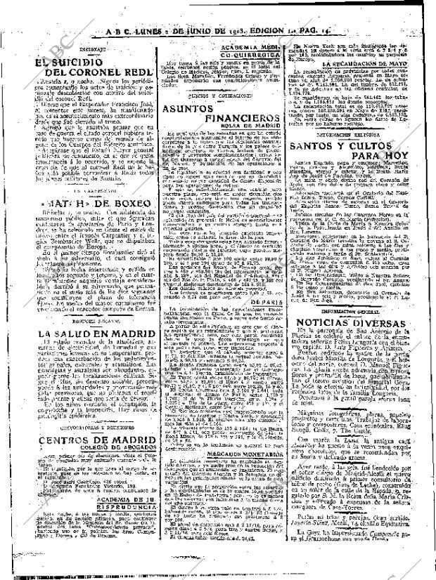 ABC MADRID 02-06-1913 página 14