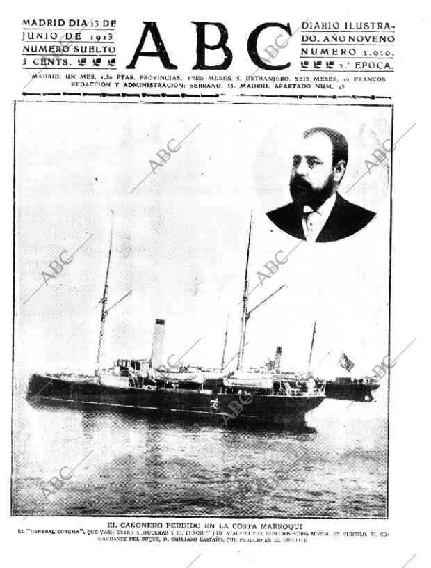 ABC MADRID 13-06-1913 página 1