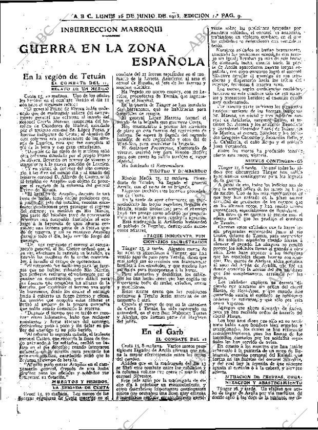 ABC MADRID 16-06-1913 página 9