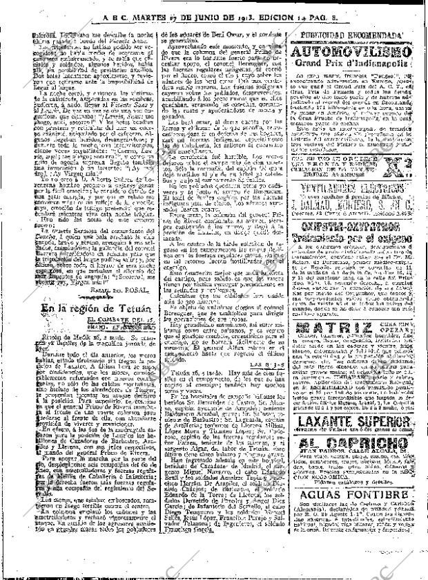 ABC MADRID 17-06-1913 página 8