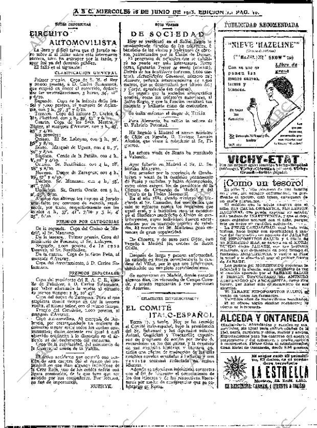 ABC MADRID 18-06-1913 página 10