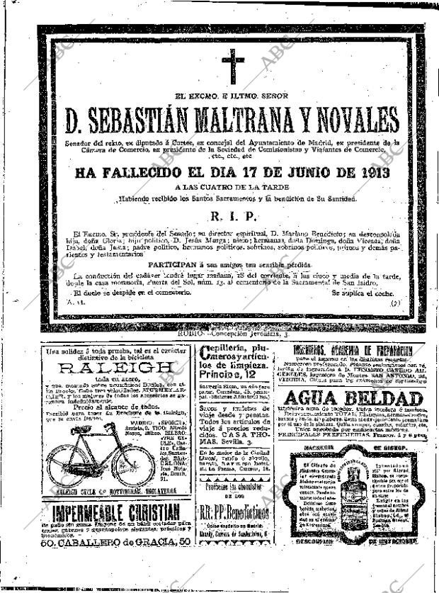 ABC MADRID 18-06-1913 página 18