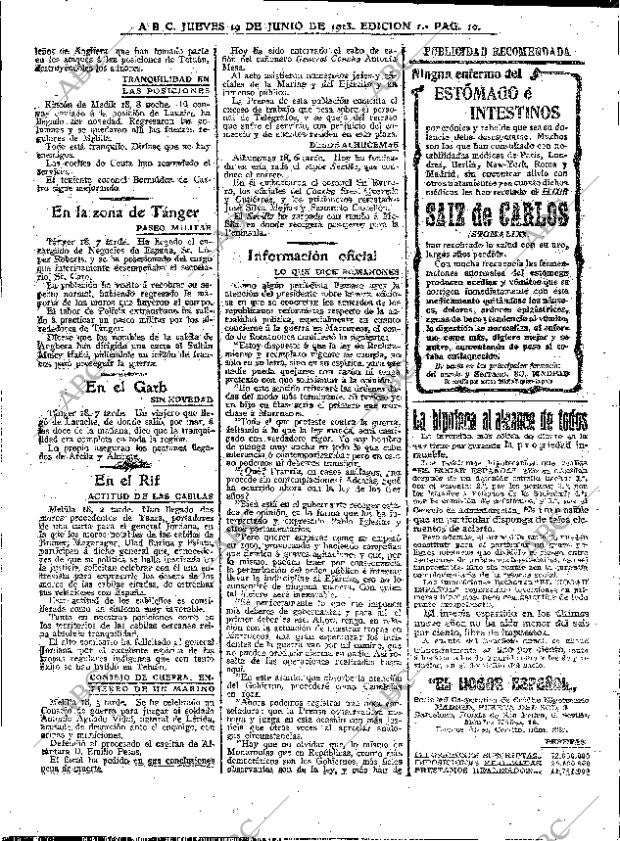 ABC MADRID 19-06-1913 página 10