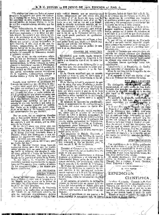ABC MADRID 19-06-1913 página 6