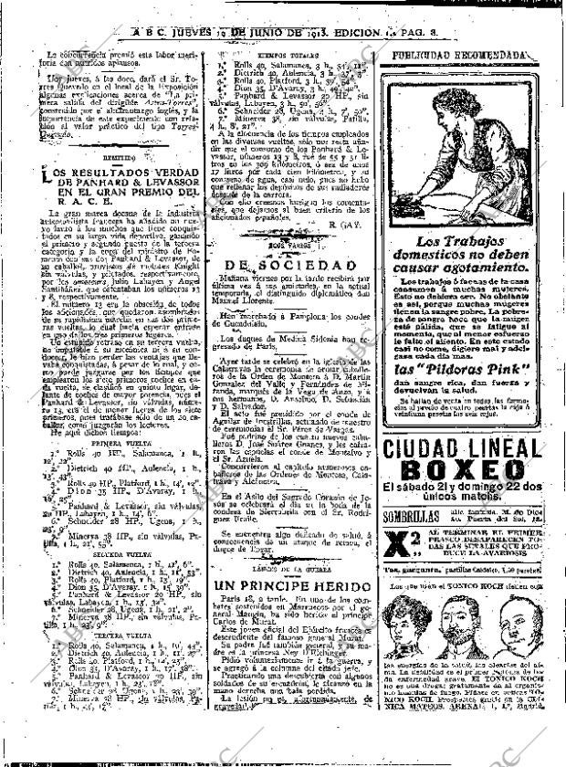 ABC MADRID 19-06-1913 página 8