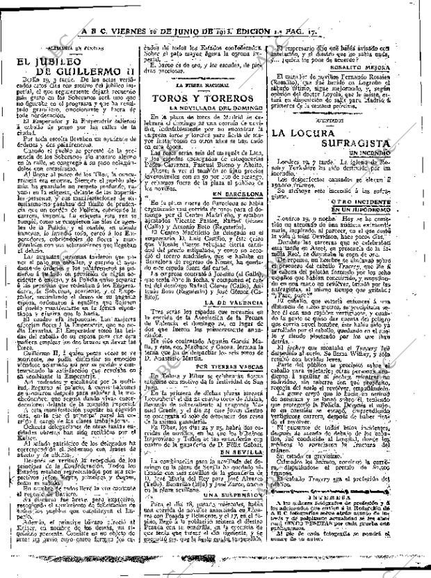 ABC MADRID 20-06-1913 página 17