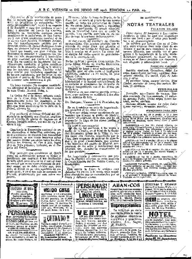ABC MADRID 20-06-1913 página 19