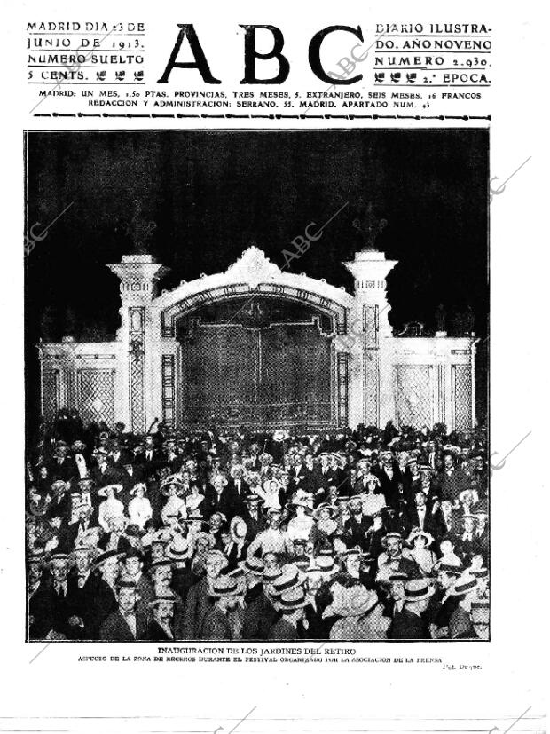 ABC MADRID 23-06-1913 página 1