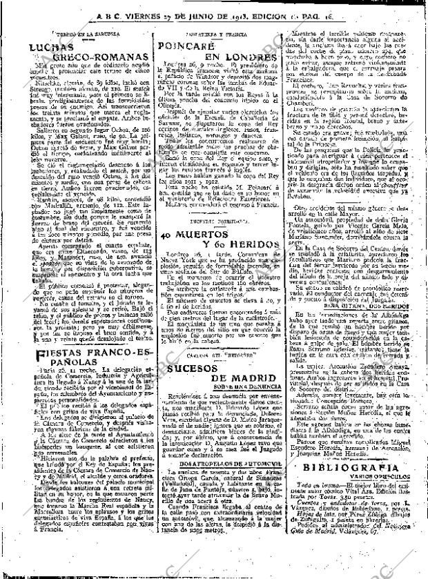 ABC MADRID 27-06-1913 página 16