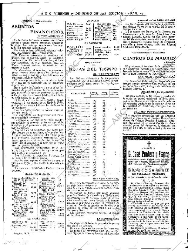 ABC MADRID 27-06-1913 página 17