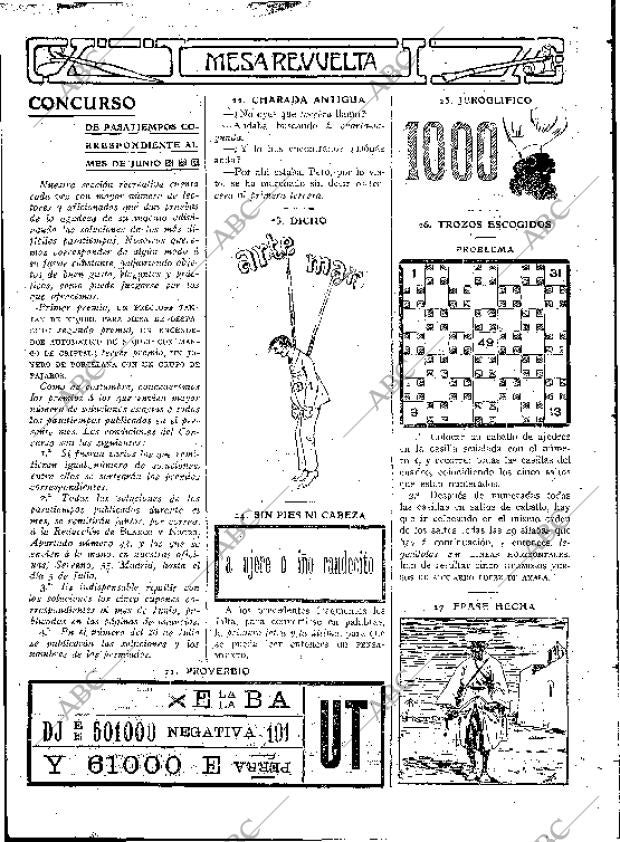 BLANCO Y NEGRO MADRID 29-06-1913 página 54