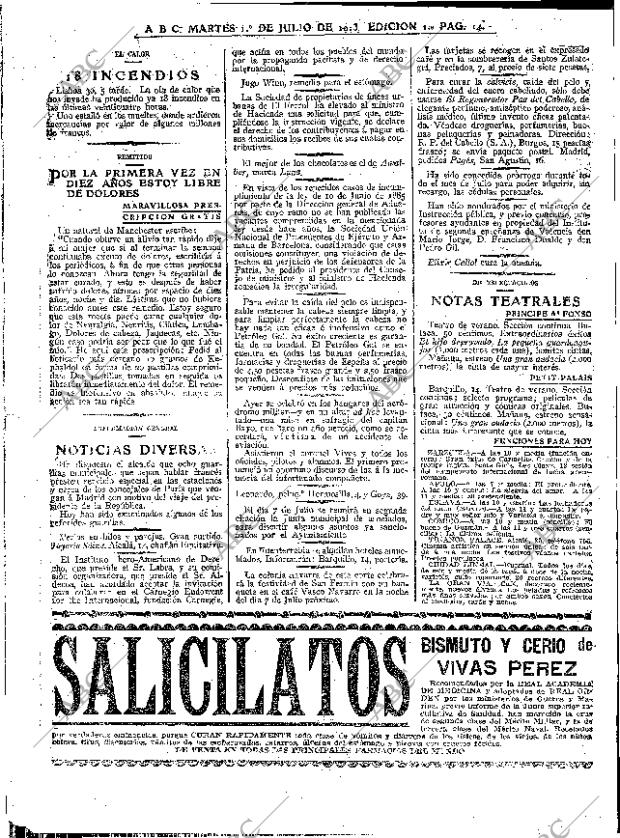 ABC MADRID 01-07-1913 página 14