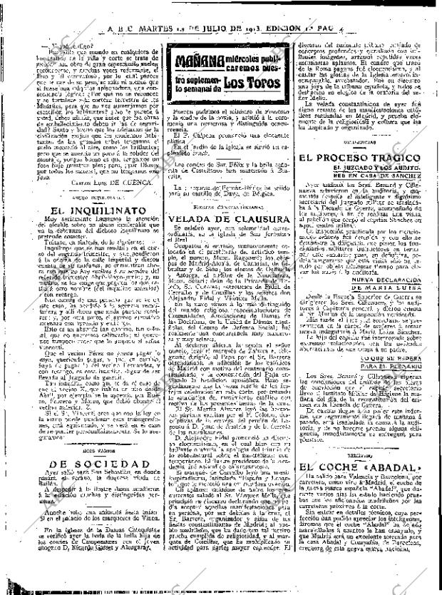 ABC MADRID 01-07-1913 página 4
