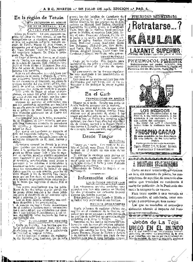 ABC MADRID 01-07-1913 página 8