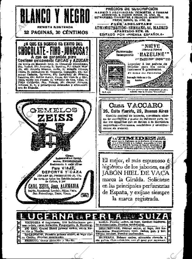 BLANCO Y NEGRO MADRID 06-07-1913 página 2
