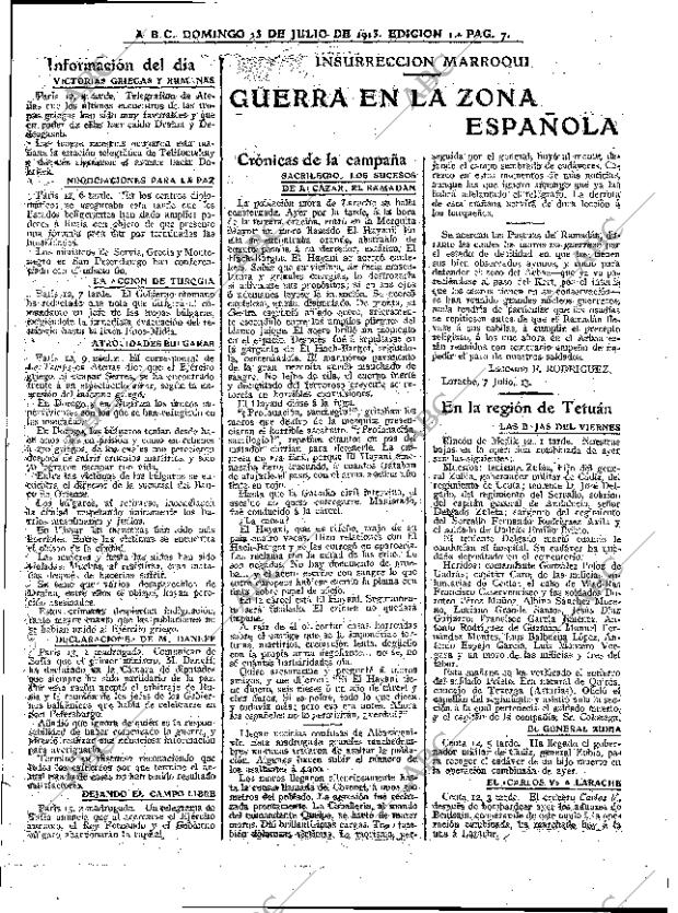 ABC MADRID 13-07-1913 página 7