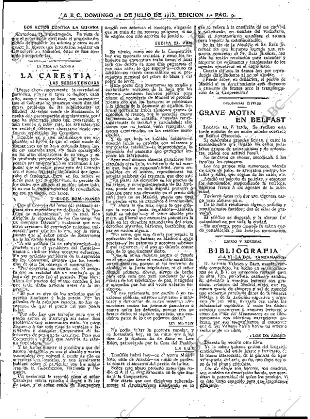 ABC MADRID 13-07-1913 página 9