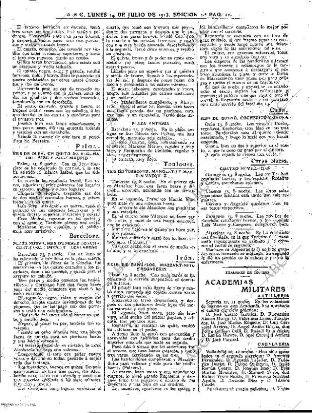 ABC MADRID 14-07-1913 página 11