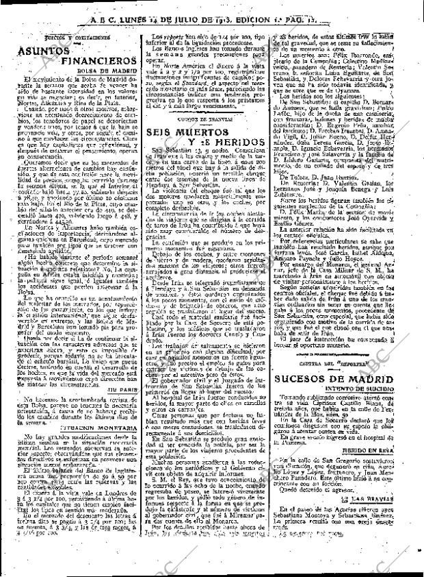 ABC MADRID 14-07-1913 página 13