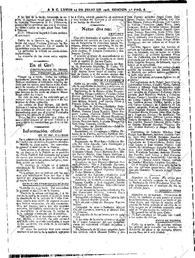 ABC MADRID 14-07-1913 página 6