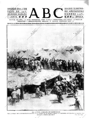 ABC MADRID 15-07-1913 página 1