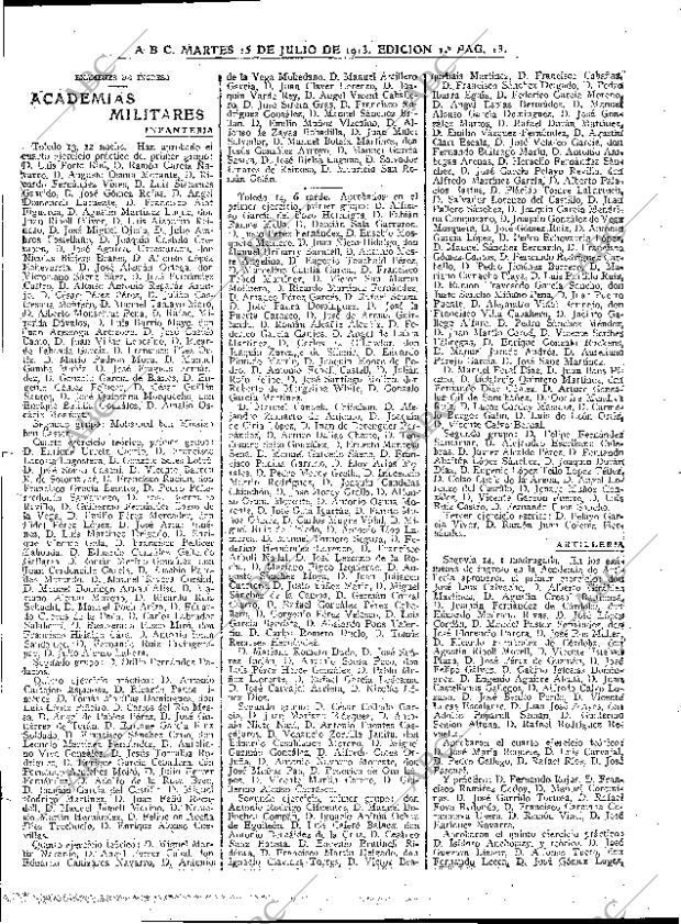 ABC MADRID 15-07-1913 página 13