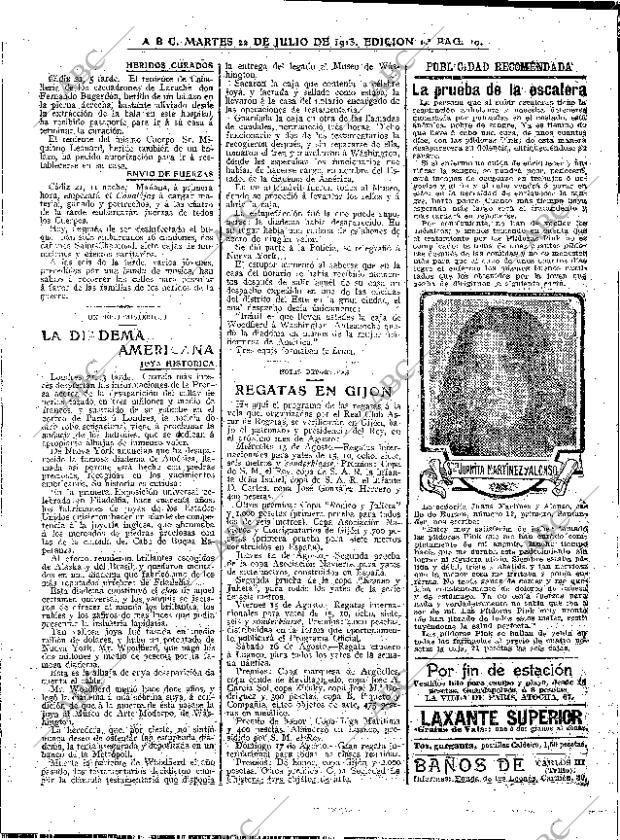 ABC MADRID 22-07-1913 página 10