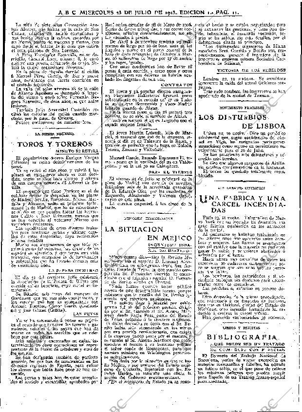 ABC MADRID 23-07-1913 página 11