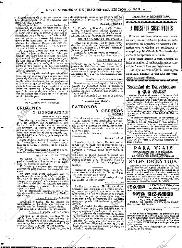 ABC MADRID 25-07-1913 página 12