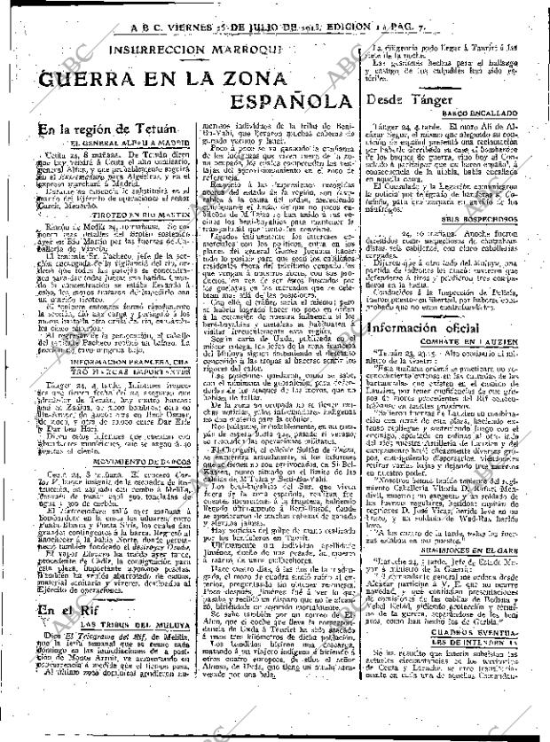 ABC MADRID 25-07-1913 página 7