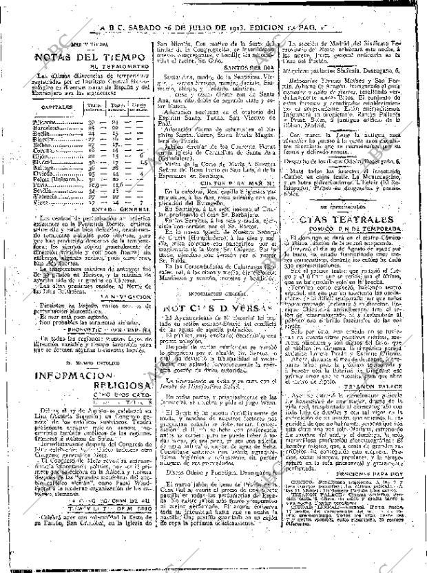 ABC MADRID 26-07-1913 página 16