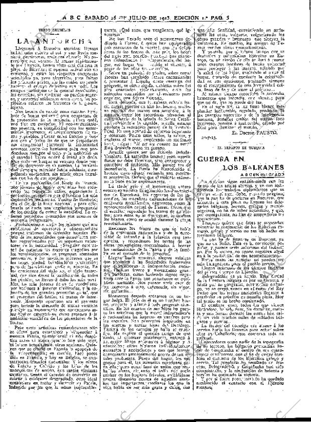 ABC MADRID 26-07-1913 página 5