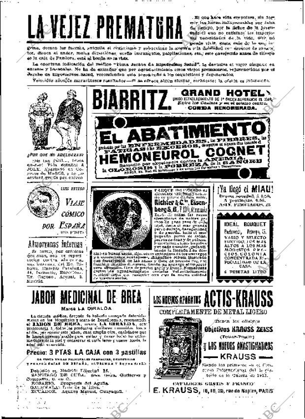 BLANCO Y NEGRO MADRID 27-07-1913 página 4