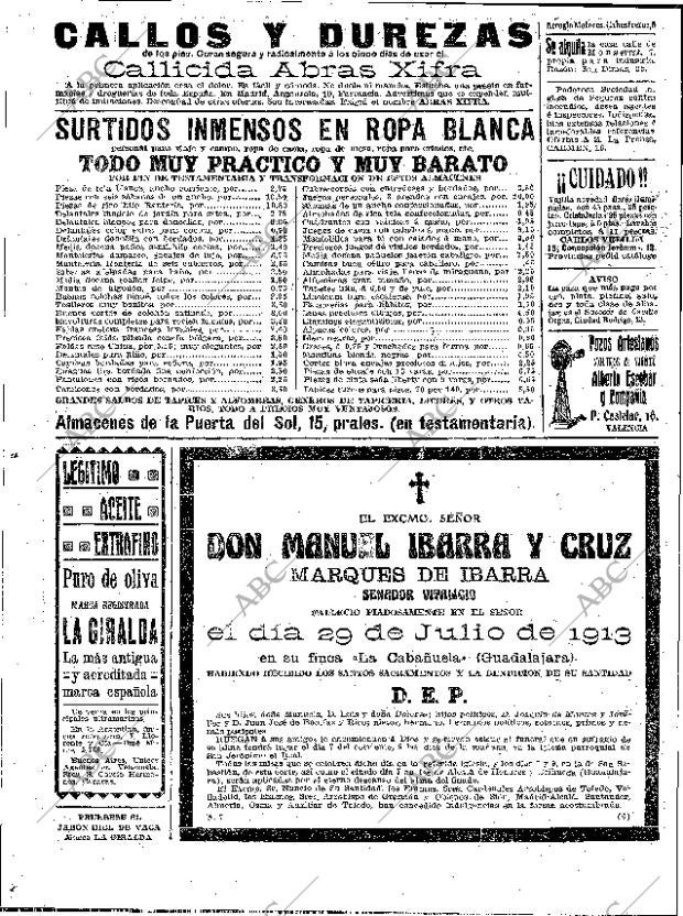 ABC MADRID 05-08-1913 página 16