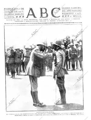 ABC MADRID 10-08-1913 página 1