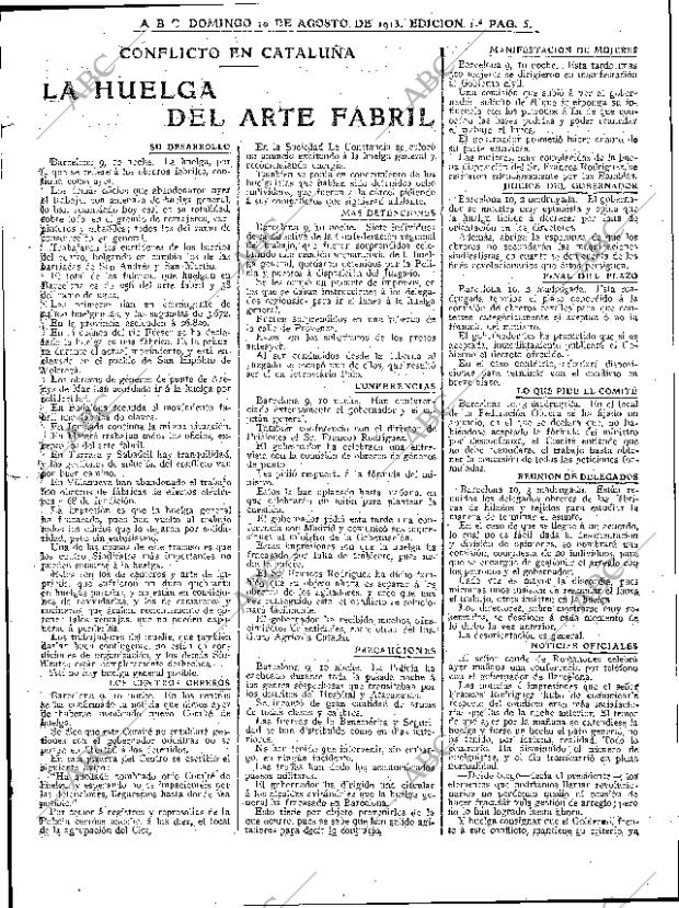 ABC MADRID 10-08-1913 página 5