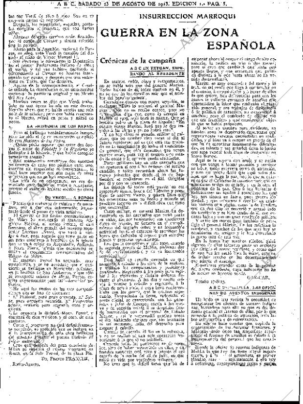 ABC MADRID 23-08-1913 página 5