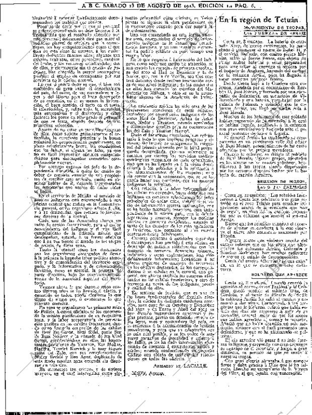 ABC MADRID 23-08-1913 página 6