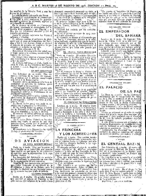 ABC MADRID 26-08-1913 página 10