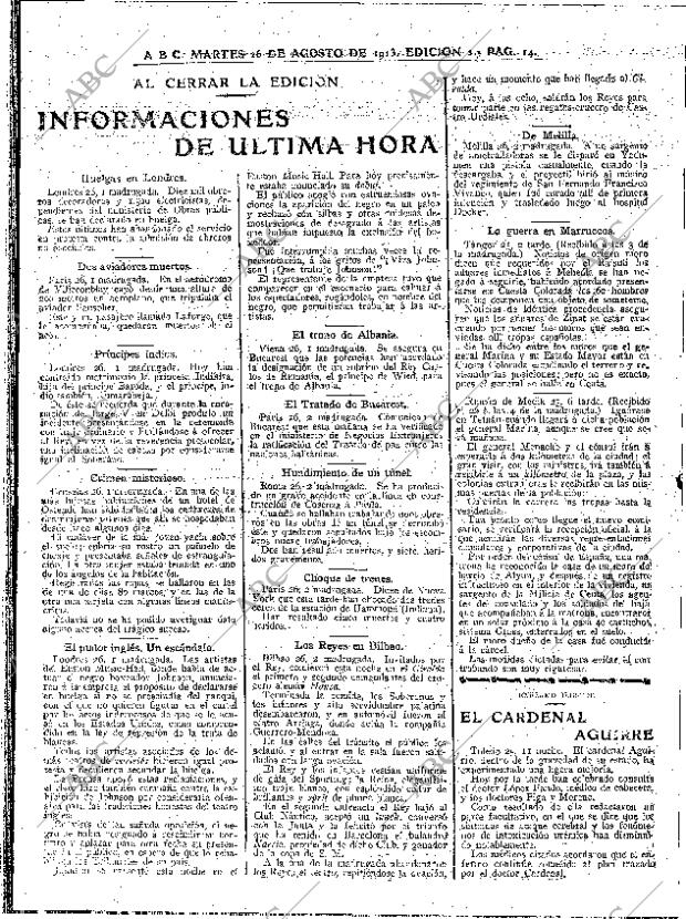 ABC MADRID 26-08-1913 página 14