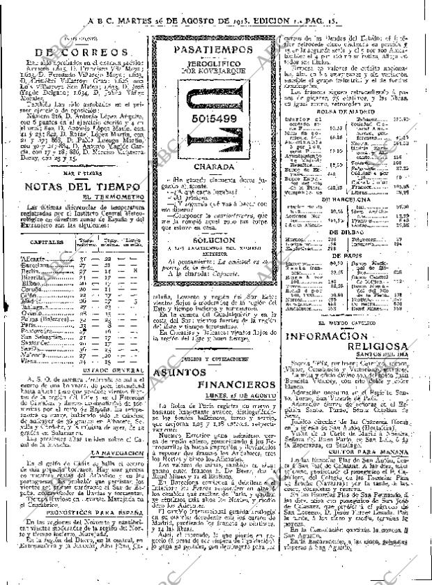 ABC MADRID 26-08-1913 página 15
