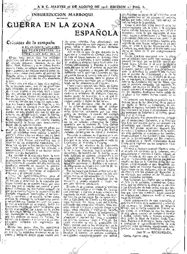 ABC MADRID 26-08-1913 página 5
