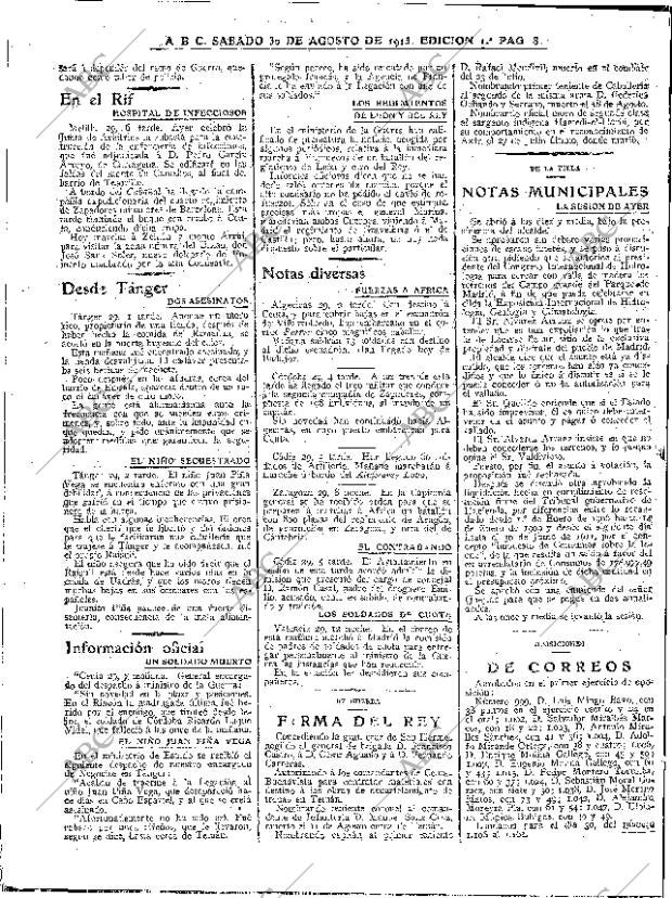 ABC MADRID 30-08-1913 página 8