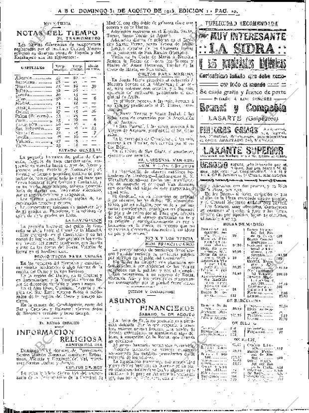 ABC MADRID 31-08-1913 página 10