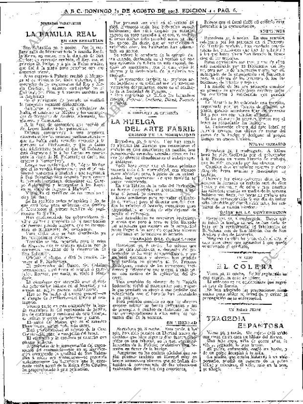ABC MADRID 31-08-1913 página 6