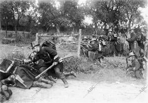 Un supuesto táctico del ejército belga en las Grandes Maniobras Militares...